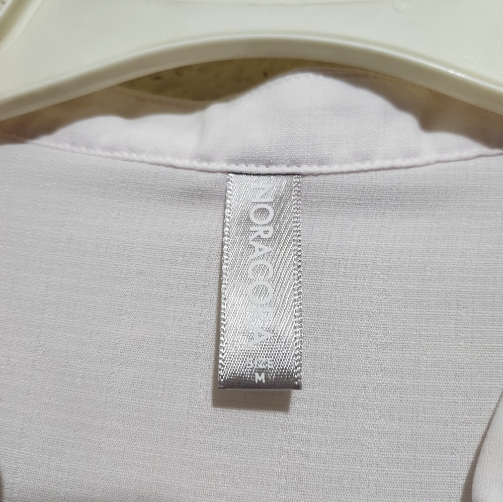 Noracora White 3/4 Sleeve Embellished Button Down Shirt (Unbranded) - Picture 10 of 10